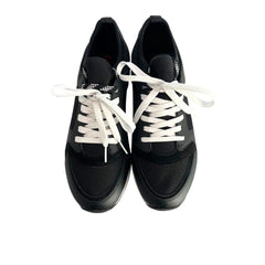 Borbonese Black Leather Men Sneaker