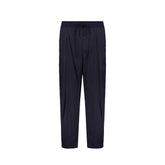 Herno Blue Elastane Casual Pants