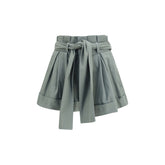 Balmain Bicolor Cotton Bermuda Shorts