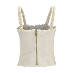 Balmain Beige Polyester Blouse