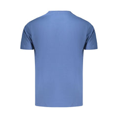 Coveri Moving Blue Cotton Men's T-Shirt