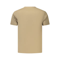 Coveri Moving Brown Cotton Men's T-Shirt