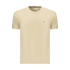 Coveri Moving Beige Cotton Men's T-Shirt