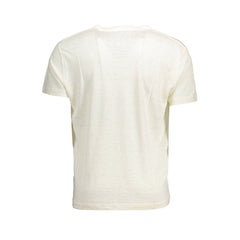 Gant White Linen Men T-Shirt
