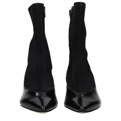 Jacquemus Black Leather Ankle Boots