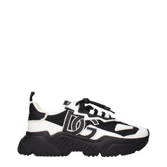 Dolce & Gabbana White Leather Chunky Sneakers