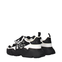 Dolce & Gabbana White Leather Chunky Sneakers