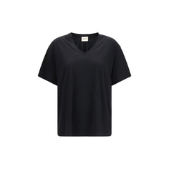 Khaite Black Cotton T-Shirt