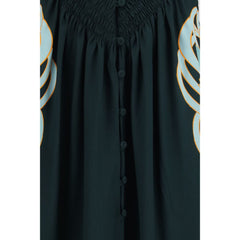 La Double J Blue Silk Casual Dress