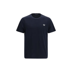 Fred Perry Blue Cotton T-Shirt