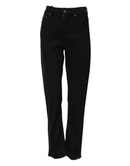 Dolce & Gabbana Black Boyfriend Cotton Stretch Denim Jeans