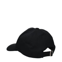 MSGM Black Cotton Cap (Baseball Hat)