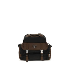 Prada Brown Recycled Polyamide Shoulder Bag
