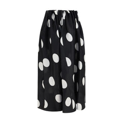 Khaite Black Silk Skirt