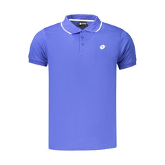 Lotto Blue Polyester Men's Polo Shirt