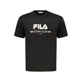 Fila Black Cotton Men's T-Shirt