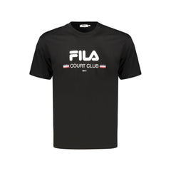 Fila Black Cotton Men's T-Shirt