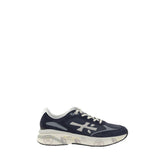 Premiata Blue Calf Leather Bos Taurus Athletic Sneakers