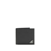 Prada Black Calf Leather Bos Taurus Wallet