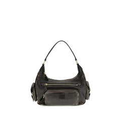 Miu Miu Brown Calf Leather Bos Taurus Shoulder Bag
