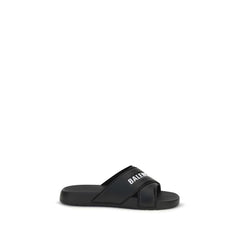 Balenciaga Black Rubber Sandals