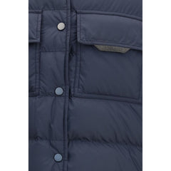 Brunello Cucinelli Blue Polyester Jacket