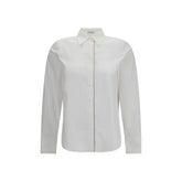 Brunello Cucinelli White Cotton Dress Shirt