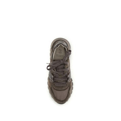 Brunello Cucinelli Brown Calf Leather Bos Taurus Athletic Sneakers