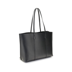 Tory Burch Black Calf Leather Bos Taurus Handbag