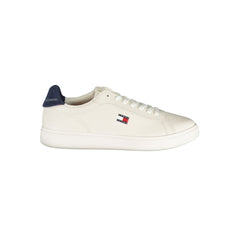 Tommy Hilfiger White Polyurethane Men's Sneaker