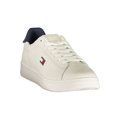 Tommy Hilfiger White Polyurethane Men's Sneaker