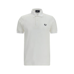 Fred Perry White Cotton Polo Shirt