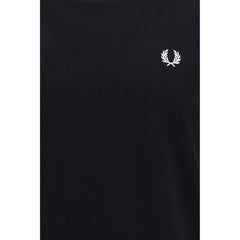 Fred Perry Black Cotton T-Shirt