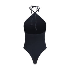 Jacquemus Black Nylon One-Piece Swimsuit