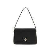 Tory Burch Black Calf Leather Bos Taurus Shoulder Bag