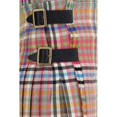 Vivienne Westwood Multicolor Wool Oves Aries Mini Skirt