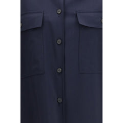 Max Mara Blue Wool Oves Aries Jacket