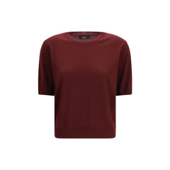 Max Mara Bordeaux Wool Oves Aries T-Shirt