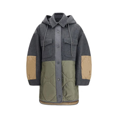 Max Mara Gray Wool Oves Aries Shell Jacket