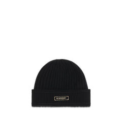 Burberry Black Wool Oves Aries Beanie