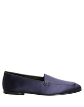 Dolce & Gabbana Navy Blue Satin DG Logo Dress Loafers Shoes