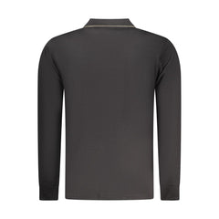 Coveri Moving Black Cotton Mens Polo Shirt