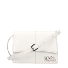 Karl Lagerfeld White Polyethylene Crossbody Bag