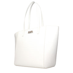 Karl Lagerfeld White Polyethylene Shoulder Bag