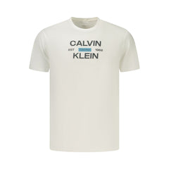 Calvin Klein White Cotton Men's T-Shirt