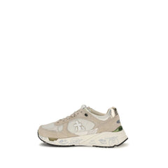 Premiata Beige Polyamide Athletic Sneakers