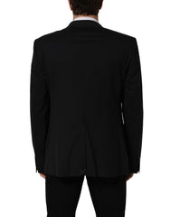 Dolce & Gabbana Black Wool Single Breasted Blazer Jacket