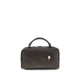 Brunello Cucinelli Brown Calf Leather Bos Taurus Shoulder Bag