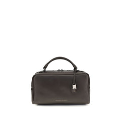 Brunello Cucinelli Brown Calf Leather Bos Taurus Shoulder Bag