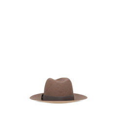 Brunello Cucinelli Brown Raffia Fedora